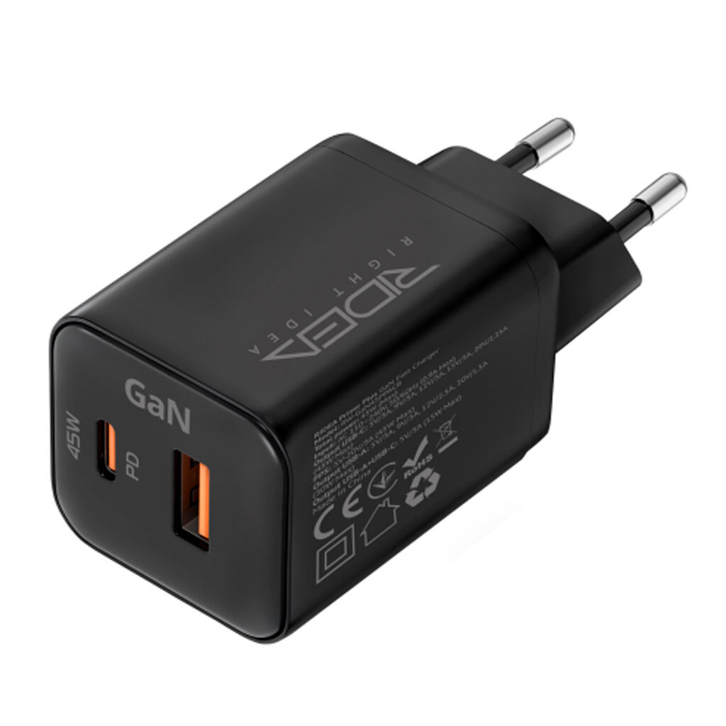 СЗУ Ridea RW-GaN45PPAC Prime Plus, Чорний - № 2 СЗУ Ridea RW-GaN45PPAC Prime Plus, Чорний - № 2