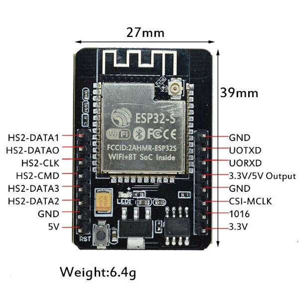 Модуль WiFi ESP32-CAM + камера - № 3 Модуль WiFi ESP32-CAM + камера - № 3