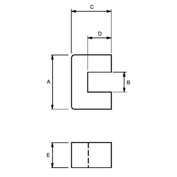 Сердечник TL15-UF11/5 (UU10.5/7.8/5.0) - № 2 Сердечник TL15-UF11/5 (UU10.5/7.8/5.0) - № 2