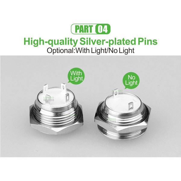 Кнопка антивандальная LB19QC-P10F-EG12V-S - № 2 Кнопка антивандальная LB19QC-P10F-EG12V-S - № 2