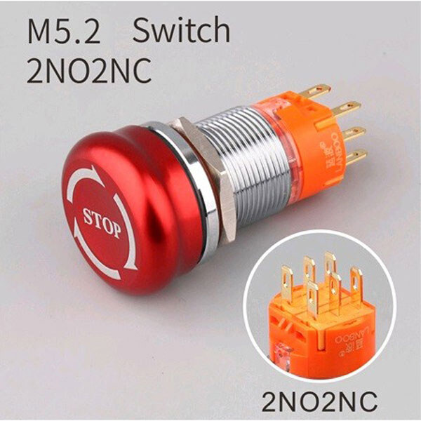 Кнопка антивандальна LB19M5.2-M22Z-N - № 1 Кнопка антивандальна LB19M5.2-M22Z-N - № 1
