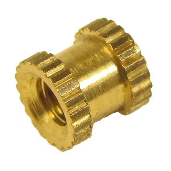 Гайка латунная с накаткой DHP-M3x5x5 - № 1 Гайка латунная с накаткой DHP-M3x5x5 - № 1