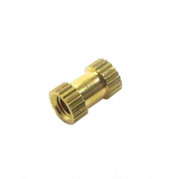 Гайка латунна з накаткою DHP-M3x8x5 - № 1 Гайка латунна з накаткою DHP-M3x8x5 - № 1