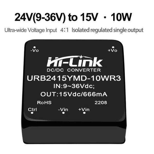 DC/DC преобразователь на печатную плату URB2415YMD-10WR3 - № 1 DC/DC преобразователь на печатную плату URB2415YMD-10WR3 - № 1