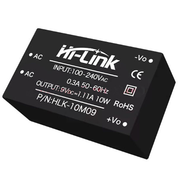 Модульный сетевой источник питания на плату HLK-10M09 - № 1 Модульный сетевой источник питания на плату HLK-10M09 - № 1
