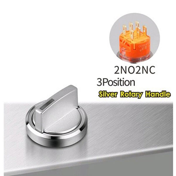 Поворотный переключатель LB22X5-X22Z-R5-24V-Black - № 2 Поворотный переключатель LB22X5-X22Z-R5-24V-Black - № 2
