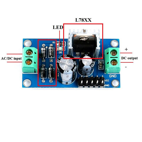 Отладочная плата LM7812-MODUL - № 2 Отладочная плата LM7812-MODUL - № 2