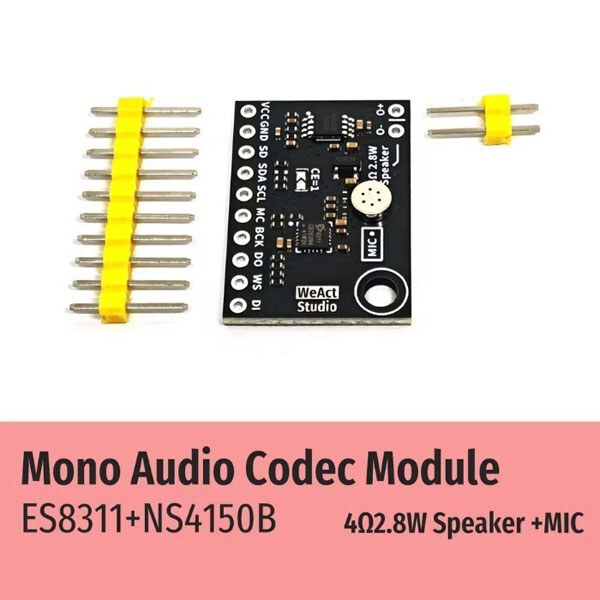 Налагоджувальна плата ES8311 NS4150B Mono Audio Codec Module - № 1 Налагоджувальна плата ES8311 NS4150B Mono Audio Codec Module - № 1
