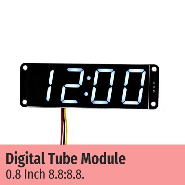 Налагоджувальна плата TM1652 0.8 Inch 8.8:8.8. WHITE - № 1 Налагоджувальна плата TM1652 0.8 Inch 8.8:8.8. WHITE - № 1