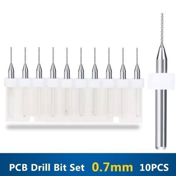 Сверло для печатной платы PCB drill Set 0.7mm 10pcs - № 1 Сверло для печатной платы PCB drill Set 0.7mm 10pcs - № 1