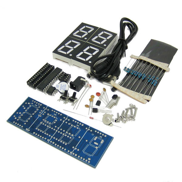 Электронный набор CLOCK-4DIG-KIT-BLUE - № 2 Электронный набор CLOCK-4DIG-KIT-BLUE - № 2
