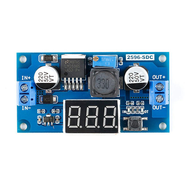 Мініатюрний модуль живлення LM2596-POWER-MODULE LED Voltmeter - № 1 Мініатюрний модуль живлення LM2596-POWER-MODULE LED Voltmeter - № 1