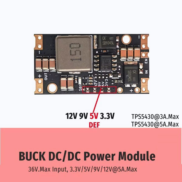 Миниатюрный модуль питания TPS5450(5A.Max) Power Module - № 1 Миниатюрный модуль питания TPS5450(5A.Max) Power Module - № 1