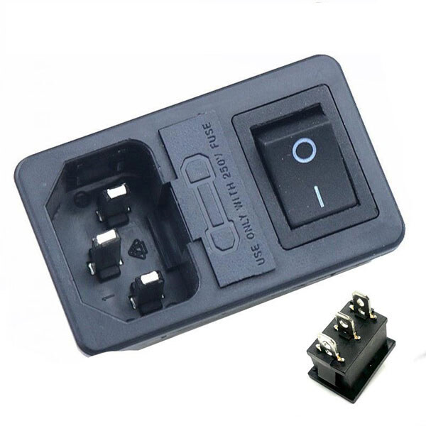 Разъем питания 220v ACFH-BLACK-3pin - № 1 Разъем питания 220v ACFH-BLACK-3pin - № 1