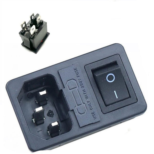 Роз'єм живлення 220v ACFH-BLACK-4pin - № 1 Роз'єм живлення 220v ACFH-BLACK-4pin - № 1