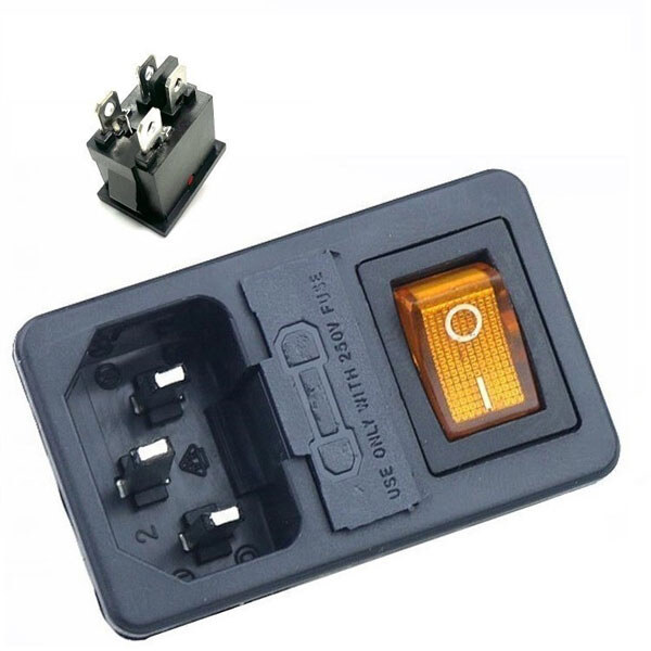 Роз'єм живлення 220v ACFH-ORANGE-4pin - № 1 Роз'єм живлення 220v ACFH-ORANGE-4pin - № 1