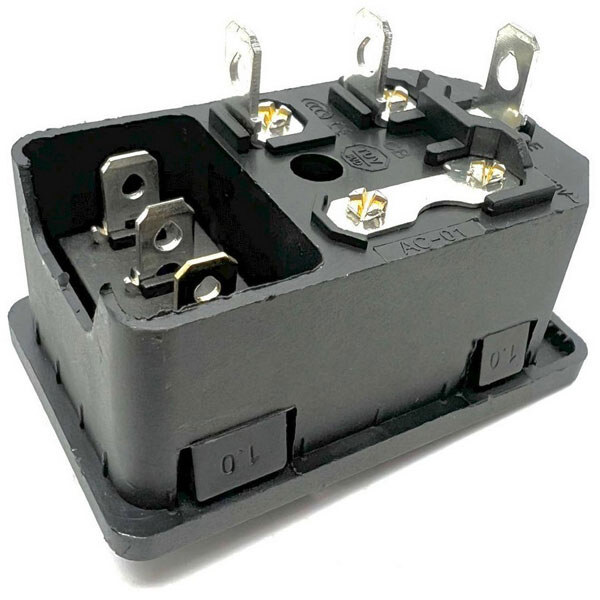 Роз'єм живлення 220v ACFH-RED-3pin - № 2 Роз'єм живлення 220v ACFH-RED-3pin - № 2