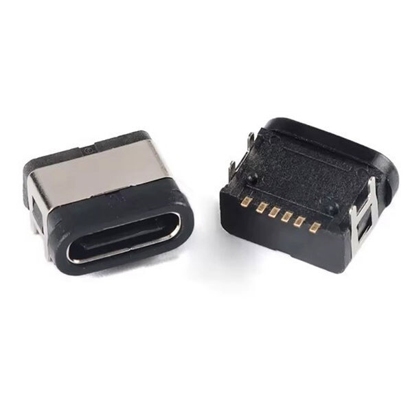 USB разъем WP-Type-C 6PIN 4 Fixed Pin DIP - № 1 USB разъем WP-Type-C 6PIN 4 Fixed Pin DIP - № 1