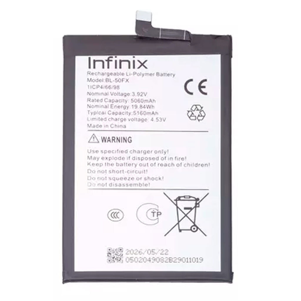 Акумулятор Infinix Hot 60 Pro/Hot 60i, Original, BL-50FX - № 1 Акумулятор Infinix Hot 60 Pro/Hot 60i, Original, BL-50FX - № 1