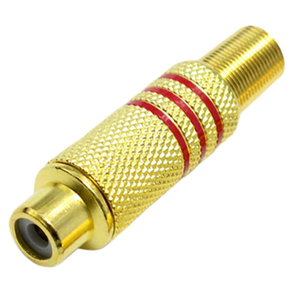 Гнездо кабеля RCA HM-150 Gold, Красный - № 1 Гнездо кабеля RCA HM-150 Gold, Красный - № 1