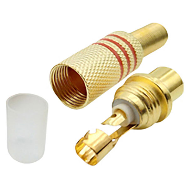 Гнездо кабеля RCA HM-150 Gold, Красный - № 3 Гнездо кабеля RCA HM-150 Gold, Красный - № 3