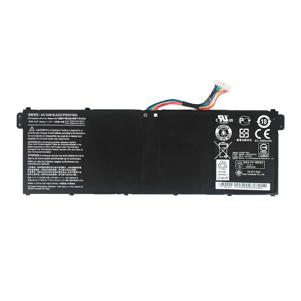 Акумулятор Acer AC14B18J, High quality, Чорний - № 1 Акумулятор Acer AC14B18J, High quality, Чорний - № 1