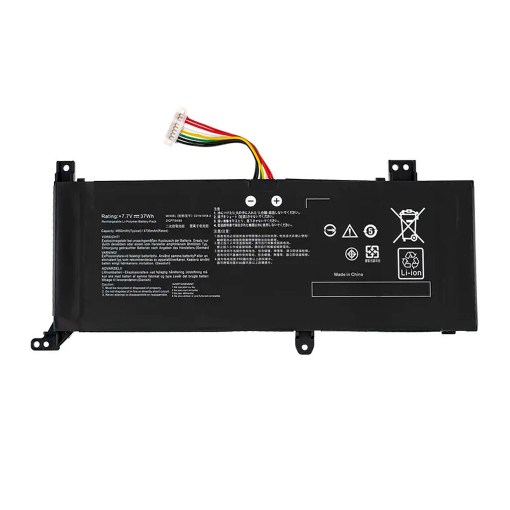 Акумулятор Asus C21N1818, High quality, Чорний - № 1 Акумулятор Asus C21N1818, High quality, Чорний - № 1