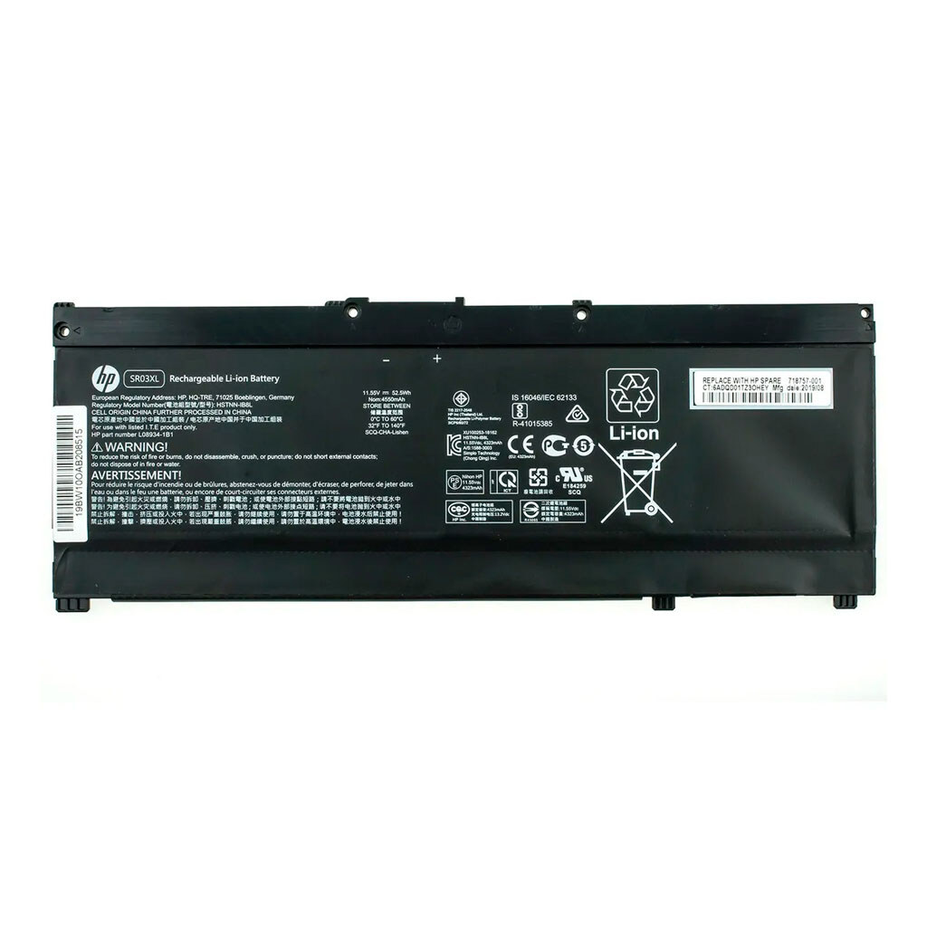 Аккумулятор HP SR03XL, High quality, Черный - № 1 Аккумулятор HP SR03XL, High quality, Черный - № 1