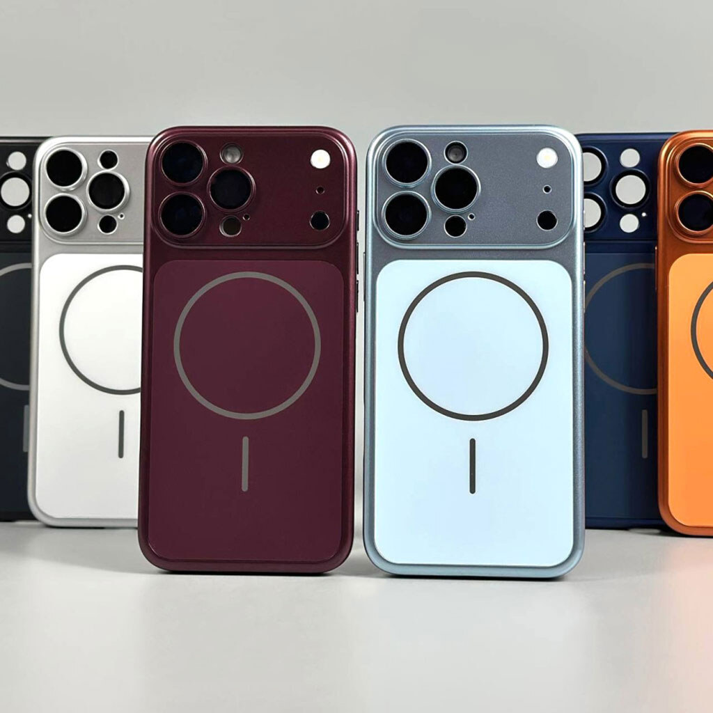 Чехол (накладка) Apple iPhone 17 Pro Max, AG Case, MagSafe, Голубой - № 3 Чехол (накладка) Apple iPhone 17 Pro Max, AG Case, MagSafe, Голубой - № 3