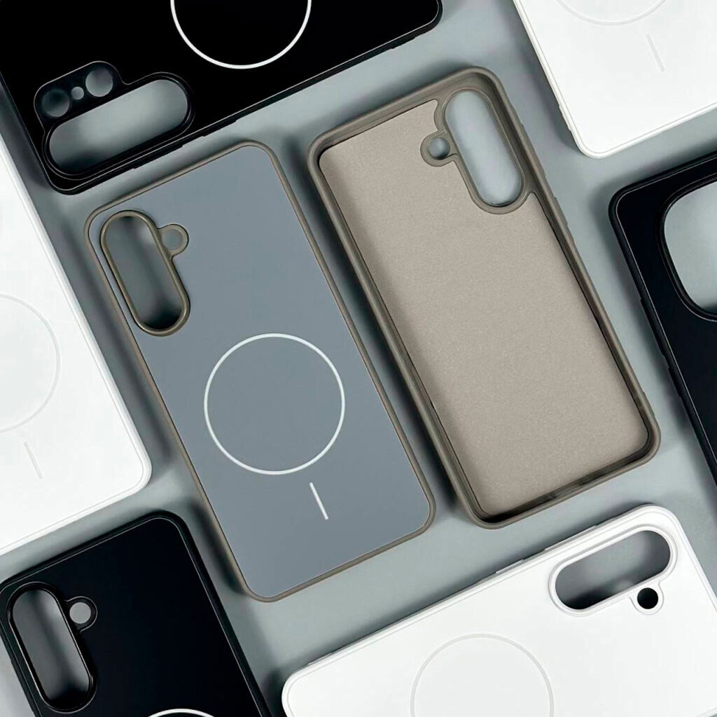 Чохол (накладка) Xiaomi Poco C71 / Redmi A5, Durable Shell, MagSafe, Сірий - № 4 Чохол (накладка) Xiaomi Poco C71 / Redmi A5, Durable Shell, MagSafe, Сірий - № 4