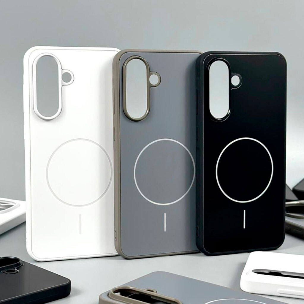 Чохол (накладка) Xiaomi Poco C71 / Redmi A5, Durable Shell, MagSafe, Сірий - № 5 Чохол (накладка) Xiaomi Poco C71 / Redmi A5, Durable Shell, MagSafe, Сірий - № 5