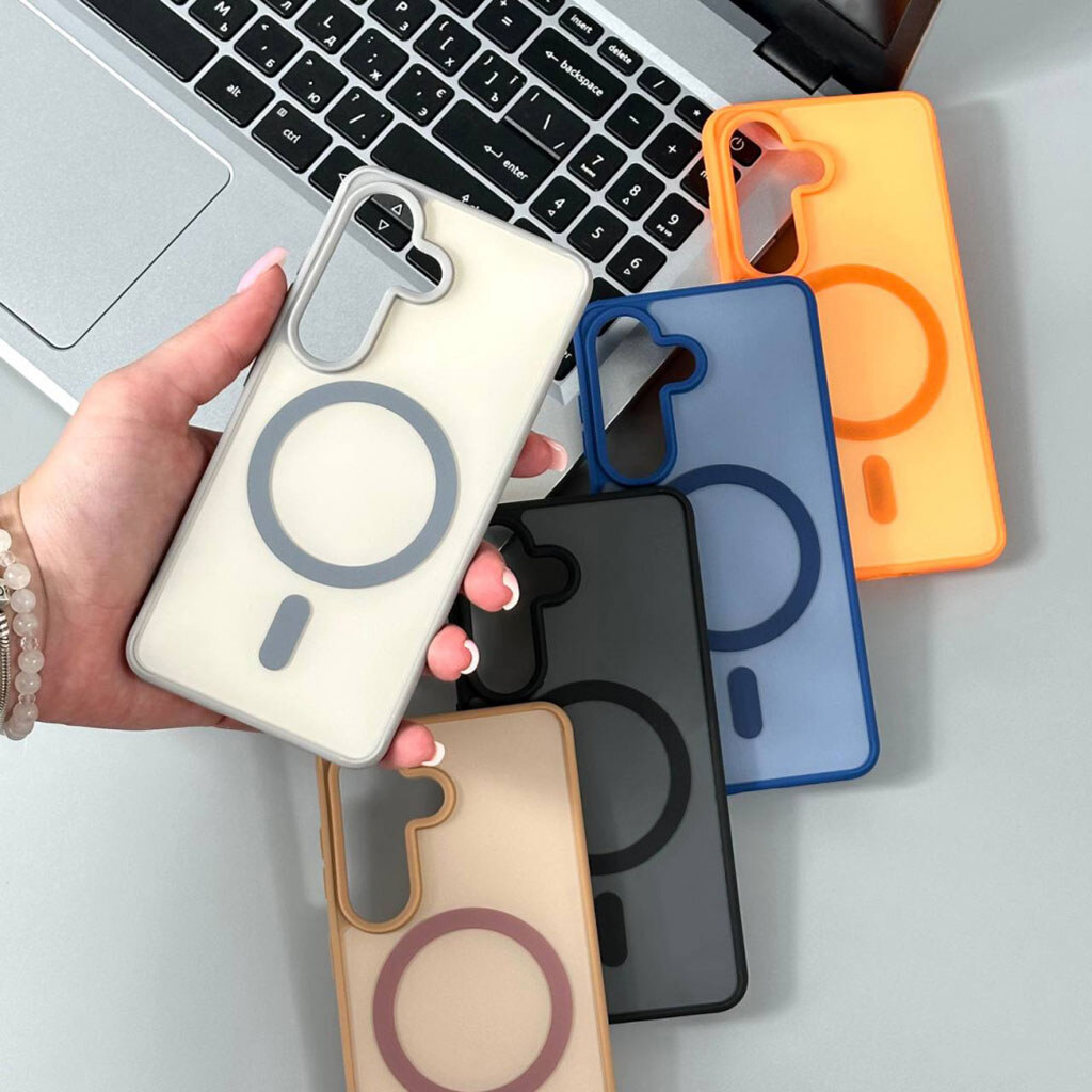 Чехол (накладка) Apple iPhone 16, Matte Axis Case, MagSafe, Серый - № 11 Чехол (накладка) Apple iPhone 16, Matte Axis Case, MagSafe, Серый - № 11
