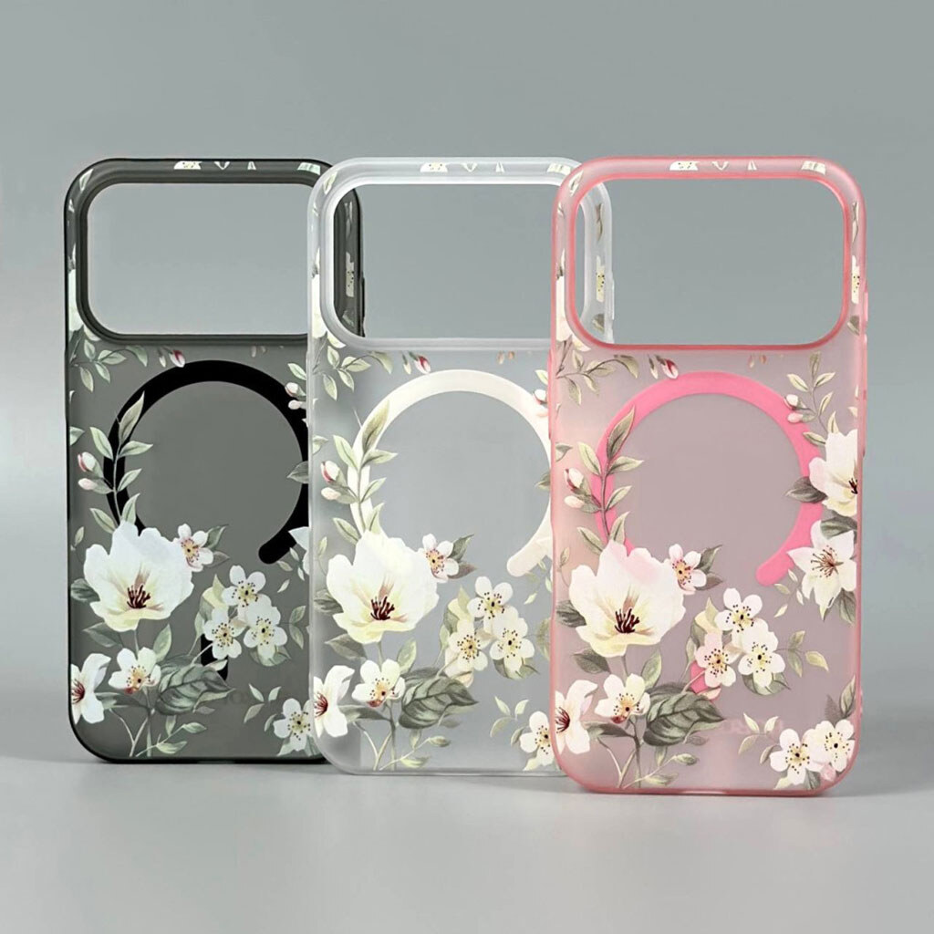 Чехол (накладка) Apple iPhone 13 Pro, Matte Spring Bloom, MagSafe, Розовый - № 7 Чехол (накладка) Apple iPhone 13 Pro, Matte Spring Bloom, MagSafe, Розовый - № 7