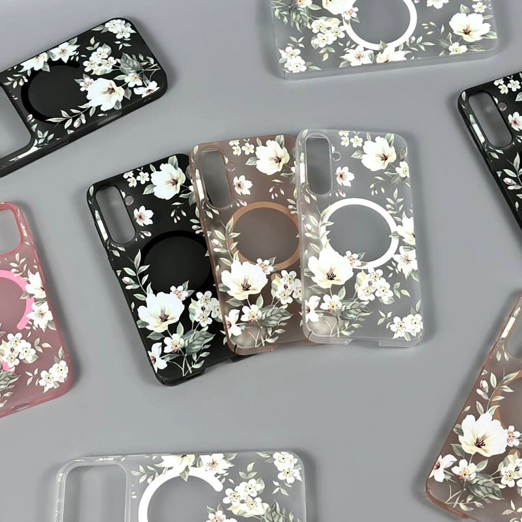 Чехол (накладка) Apple iPhone 13 Pro, Matte Spring Bloom, MagSafe, Розовый - № 8 Чехол (накладка) Apple iPhone 13 Pro, Matte Spring Bloom, MagSafe, Розовый - № 8