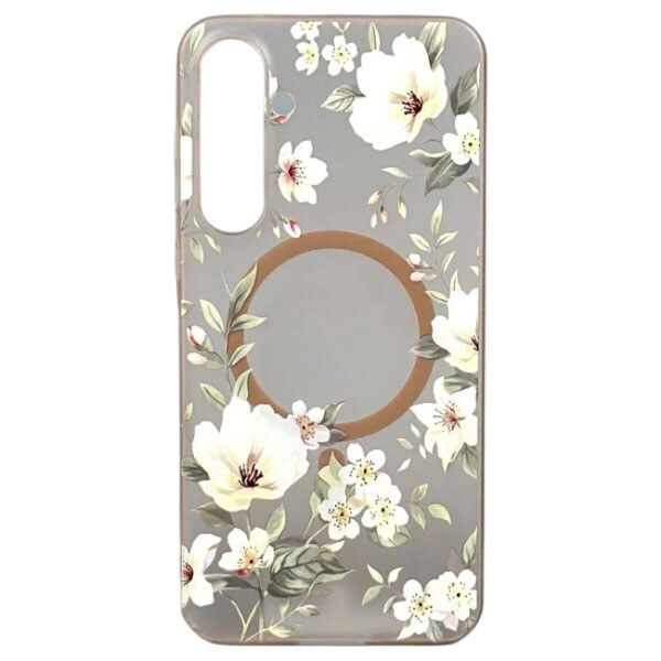 Чехол (накладка) Samsung Galaxy S24 / Galaxy S25, Matte Spring Bloom, MagSafe, Бежевый - № 1 Чехол (накладка) Samsung Galaxy S24 / Galaxy S25, Matte Spring Bloom, MagSafe, Бежевый - № 1