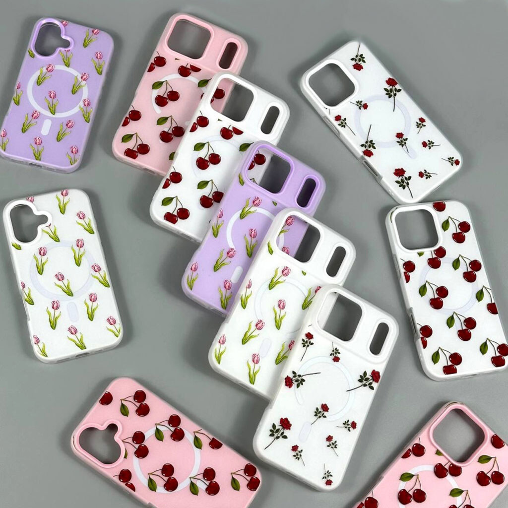 Чехол (накладка) Apple iPhone 13 Pro Max, Matte Summer Vibe, MagSafe, Lilac Tulips, Рисунок - № 9 Чехол (накладка) Apple iPhone 13 Pro Max, Matte Summer Vibe, MagSafe, Lilac Tulips, Рисунок - № 9