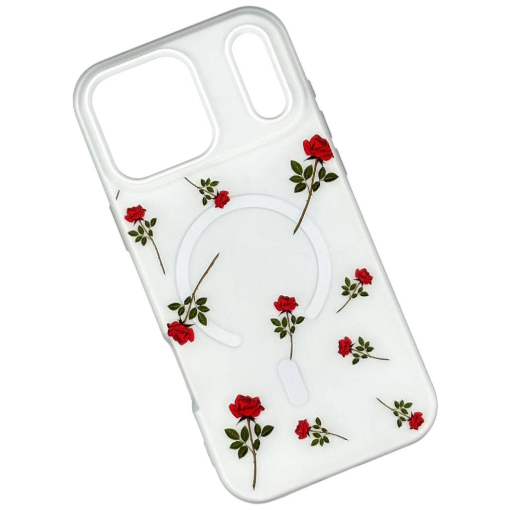 Чохол (накладка) Samsung A175 Galaxy A17 4G, Matte Summer Vibe, Roses, MagSafe, Малюнок - № 1 Чохол (накладка) Samsung A175 Galaxy A17 4G, Matte Summer Vibe, Roses, MagSafe, Малюнок - № 1