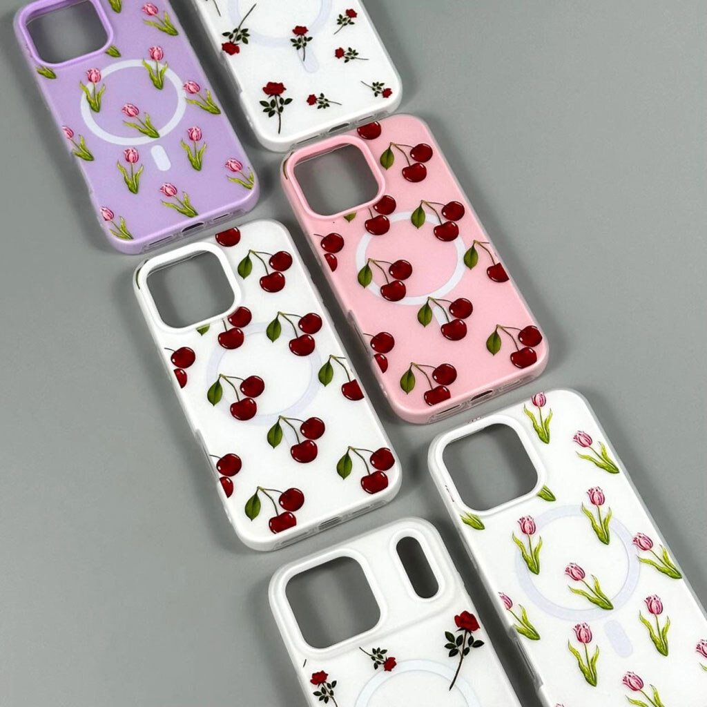 Чохол (накладка) Samsung A175 Galaxy A17 4G, Matte Summer Vibe, Roses, MagSafe, Малюнок - № 3 Чохол (накладка) Samsung A175 Galaxy A17 4G, Matte Summer Vibe, Roses, MagSafe, Малюнок - № 3