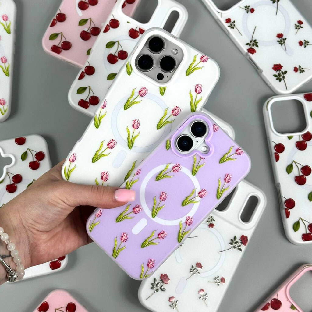 Чохол (накладка) Samsung A175 Galaxy A17 4G, Matte Summer Vibe, Roses, MagSafe, Малюнок - № 11 Чохол (накладка) Samsung A175 Galaxy A17 4G, Matte Summer Vibe, Roses, MagSafe, Малюнок - № 11