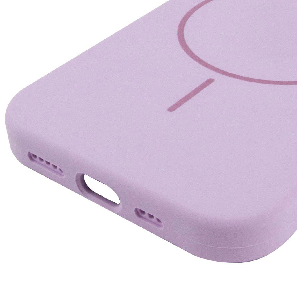 Чехол (накладка) Apple iPhone 14, Air Beats, MagSafe, Lavender, Серый - № 4 Чехол (накладка) Apple iPhone 14, Air Beats, MagSafe, Lavender, Серый - № 4