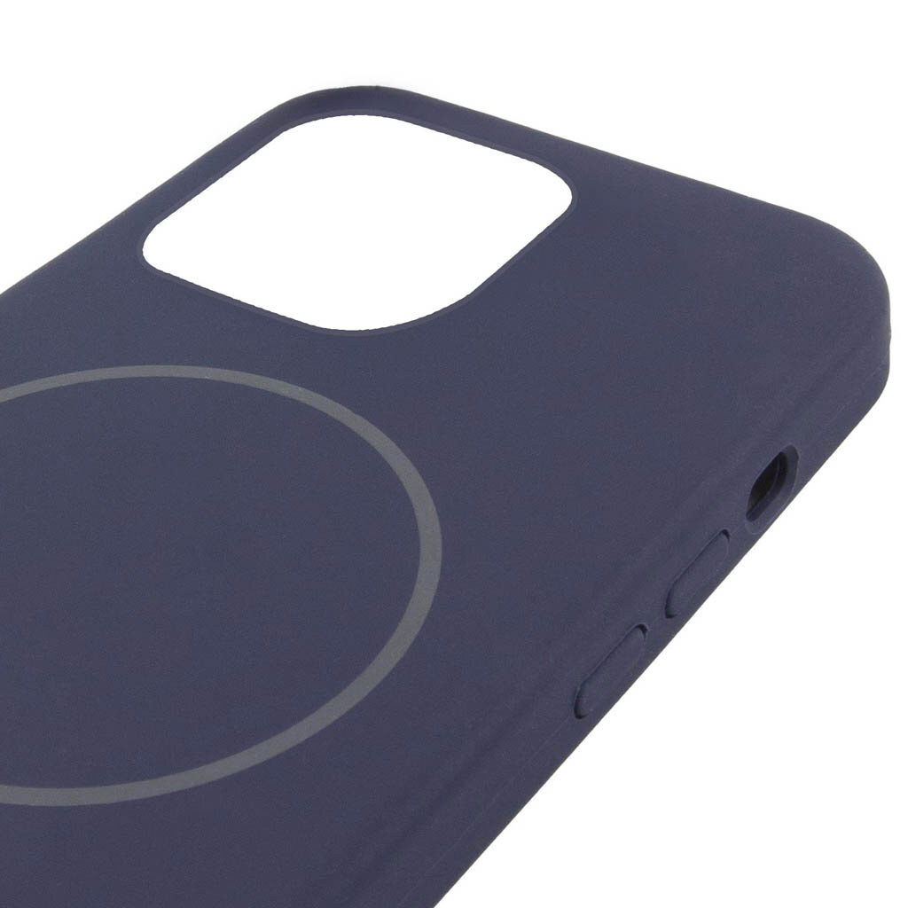 Чехол (накладка) Apple iPhone 14, Air Beats, MagSafe, Midnight Blue, Синий - № 4 Чехол (накладка) Apple iPhone 14, Air Beats, MagSafe, Midnight Blue, Синий - № 4