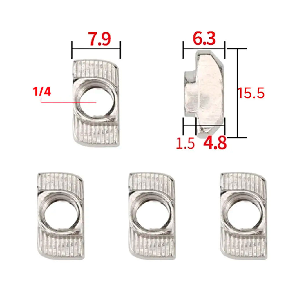 Кріпильні гайки Amaoe 1/4 - № 2 Кріпильні гайки Amaoe 1/4 - № 2