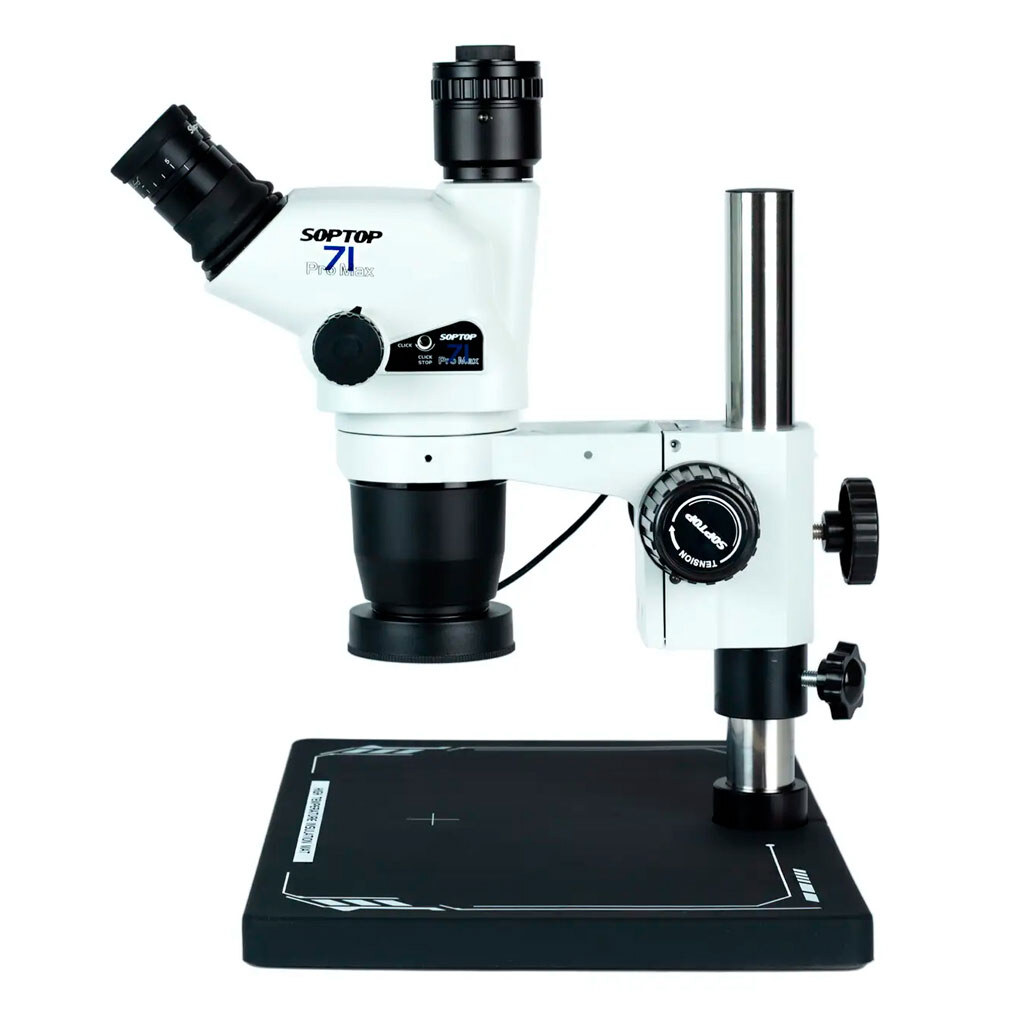 Мікроскоп тринокулярний SOPTOP SZN-71Pro Max, Білий - № 3 Мікроскоп тринокулярний SOPTOP SZN-71Pro Max, Білий - № 3