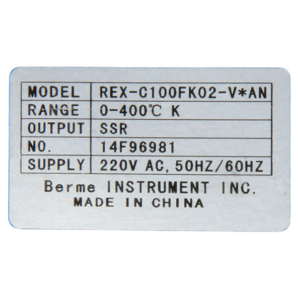 Контролер температури REX-C100FK02 V*AN - № 4 Контролер температури REX-C100FK02 V*AN - № 4
