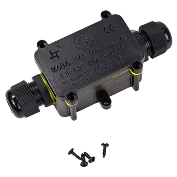 Коробка сполучна M686-2 з клемником 3pin IP67 - № 1 Коробка сполучна M686-2 з клемником 3pin IP67 - № 1