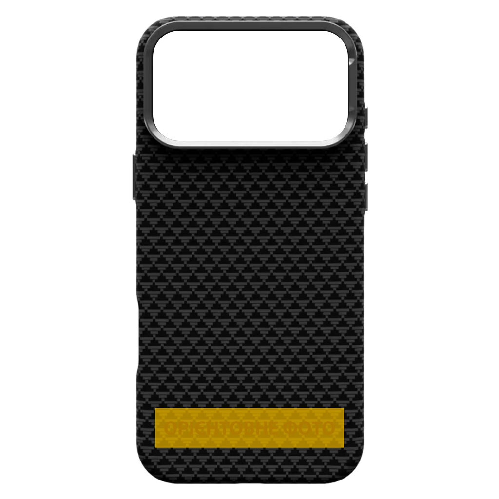 Чехол (накладка) Apple iPhone 15 Pro Max, KVZV Triangular Pattern, MagSafe, Черный - № 1 Чехол (накладка) Apple iPhone 15 Pro Max, KVZV Triangular Pattern, MagSafe, Черный - № 1