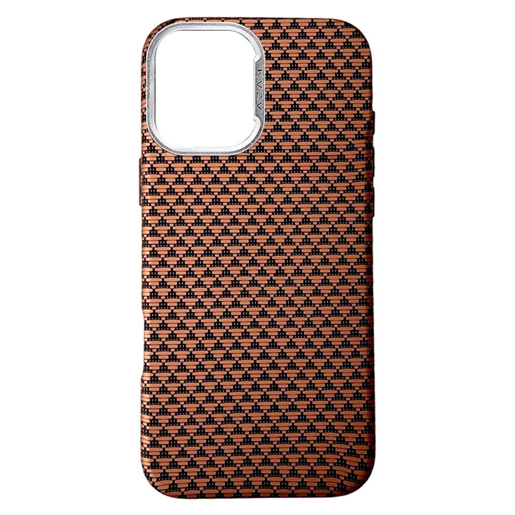 Чехол (накладка) Apple iPhone 17, KVZV Triangular Pattern, MagSafe, Khaki, Зеленый - № 1 Чехол (накладка) Apple iPhone 17, KVZV Triangular Pattern, MagSafe, Khaki, Зеленый - № 1