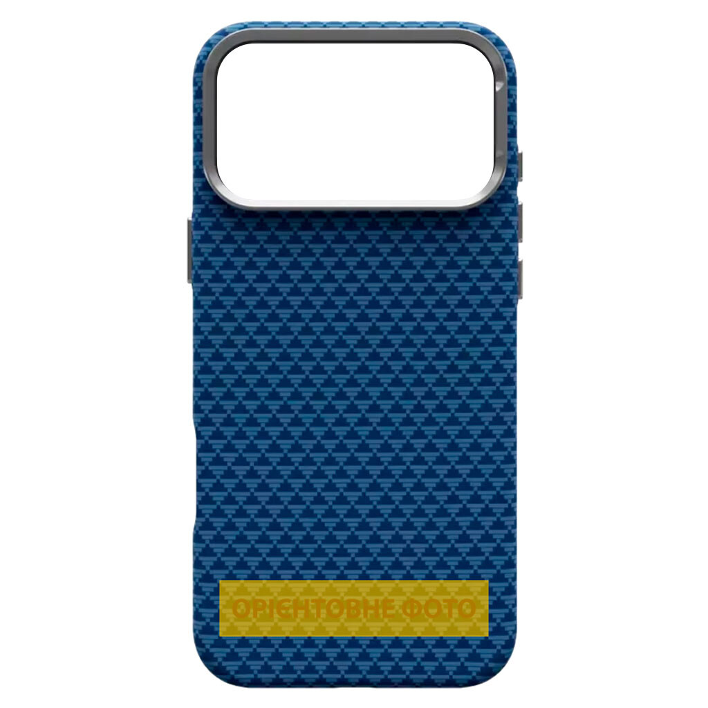 Чехол (накладка) Apple iPhone 17 Pro / iPhone 18 Pro, KVZV Triangular Pattern, MagSafe, Синий - № 1 Чехол (накладка) Apple iPhone 17 Pro / iPhone 18 Pro, KVZV Triangular Pattern, MagSafe, Синий - № 1