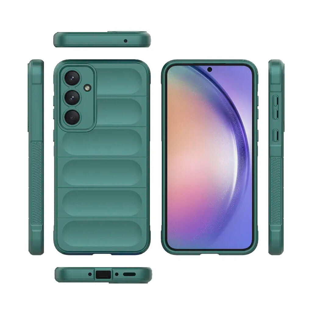 Чехол (накладка) Samsung A356 Galaxy A35 5G, Shockproof Protective, Dark Green, Зеленый - № 3 Чехол (накладка) Samsung A356 Galaxy A35 5G, Shockproof Protective, Dark Green, Зеленый - № 3
