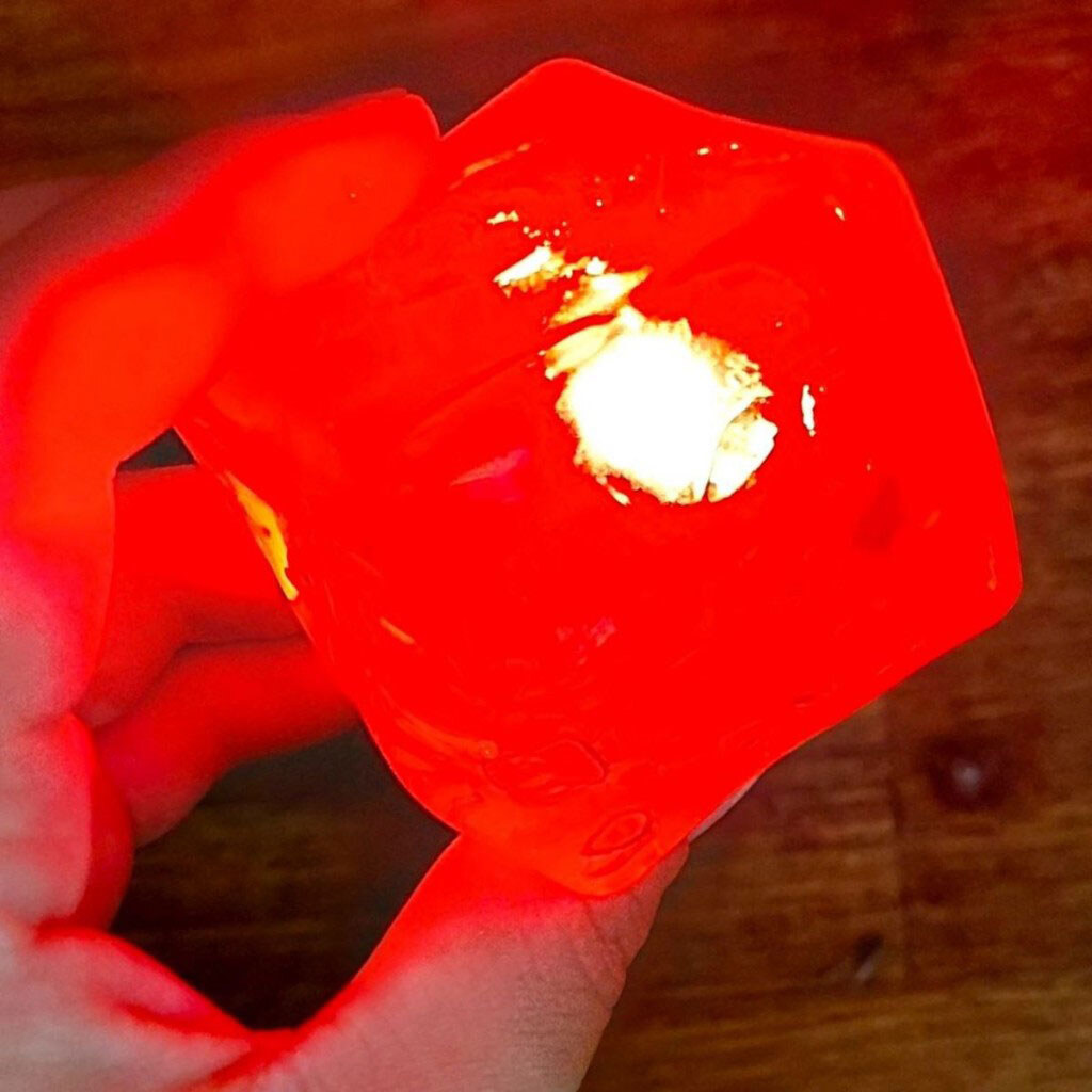 Сквиш-антистресс "Кубик льда", LED подсветка, с фруктами, 5 см, Mic - № 4 Сквиш-антистресс "Кубик льда", LED подсветка, с фруктами, 5 см, Mic - № 4